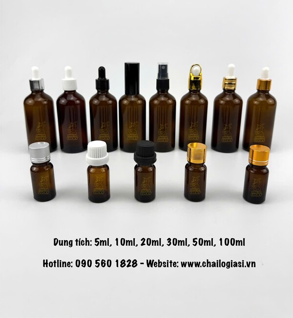 Chai mỹ phẩm thủy tinh